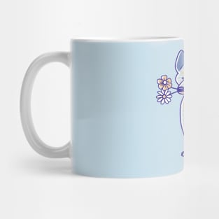 Blue Heeler and Flowers Mug